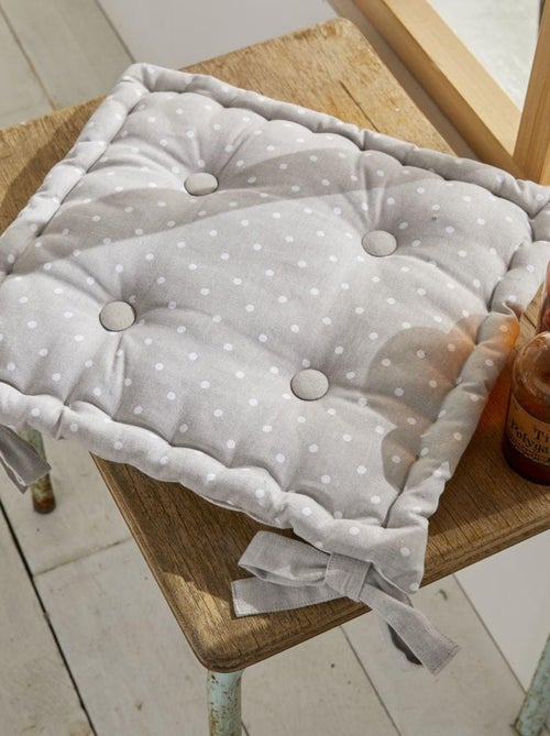 Cojín de silla con estampado de lunares - Kiabi