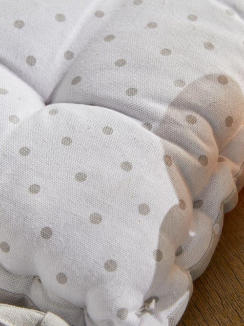 Cojín de silla con estampado de lunares - Kiabi