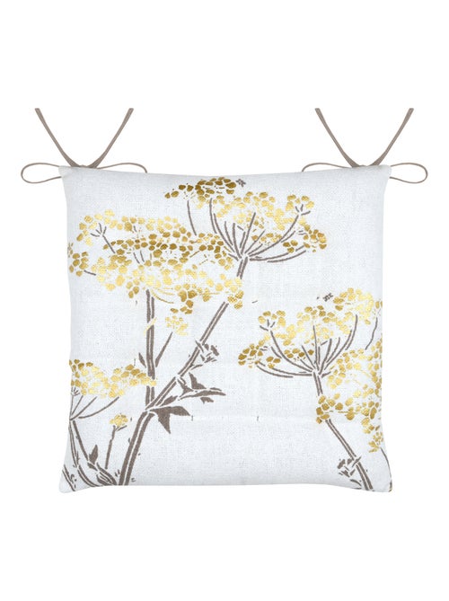 Cojín de silla con hojas doradas para un interior elegante - Kiabi Cojín de silla con hojas doradas para un interior elegante - Kiabi