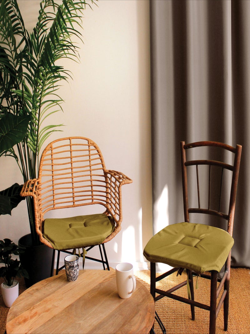 Cojín de silla con solapas y lazos Bronce - Kiabi