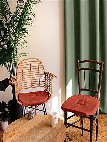 Cojín de silla con solapas y lazos