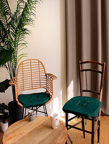 Cojín de silla con solapas y lazos