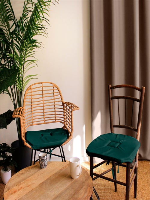 Cojín de silla con solapas y lazos - Kiabi