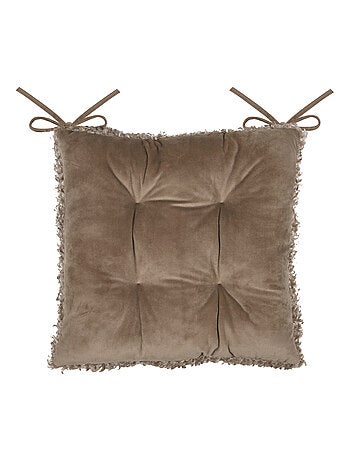 Cojín de silla efecto bouclé