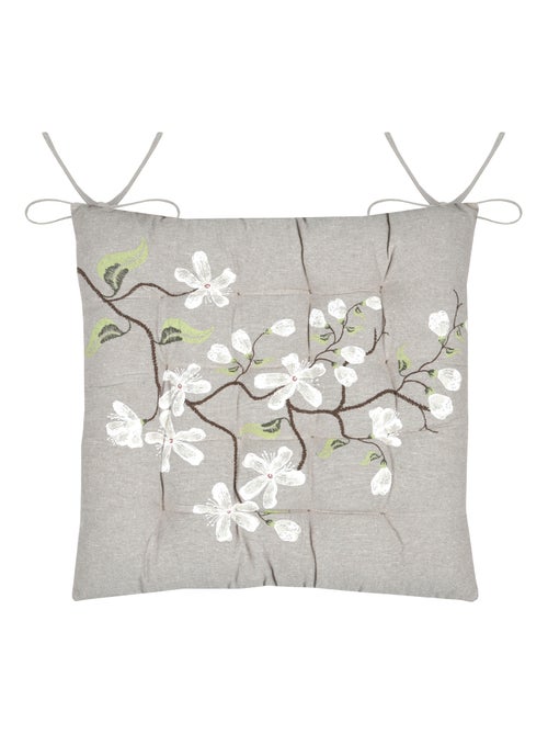 Cojín de silla estampado con motivo floral primaveral - Kiabi