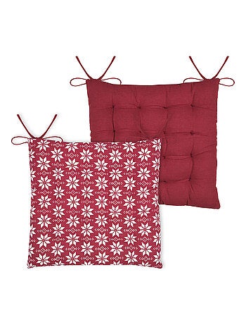 Cojín de silla estilo chalet tradicional en algodón