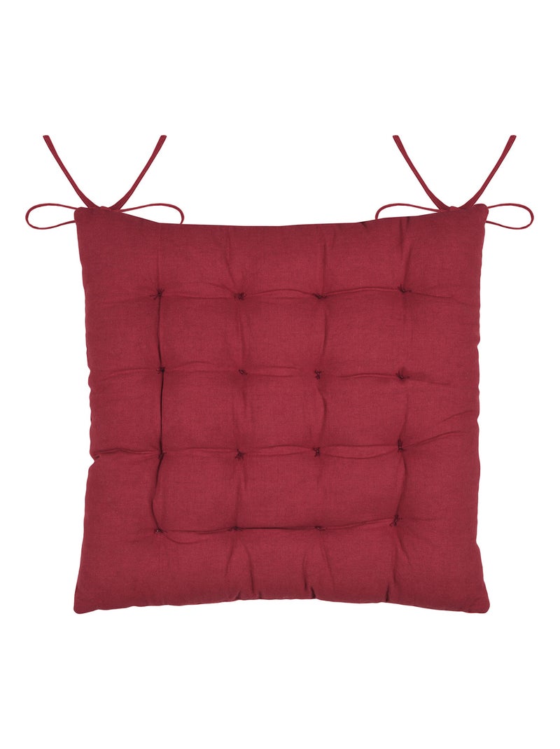 Cojín de silla estilo chalet tradicional en algodón Rojo - Kiabi