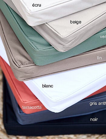 Cojín de silla exterior impermeable y desenfundable