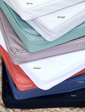 Cojín de silla exterior impermeable y desenfundable