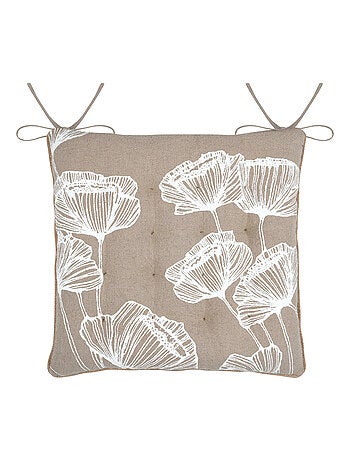 Cojín de silla floral de ambiente relajante