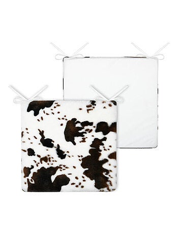 Cojín de silla imitación piel de vaca