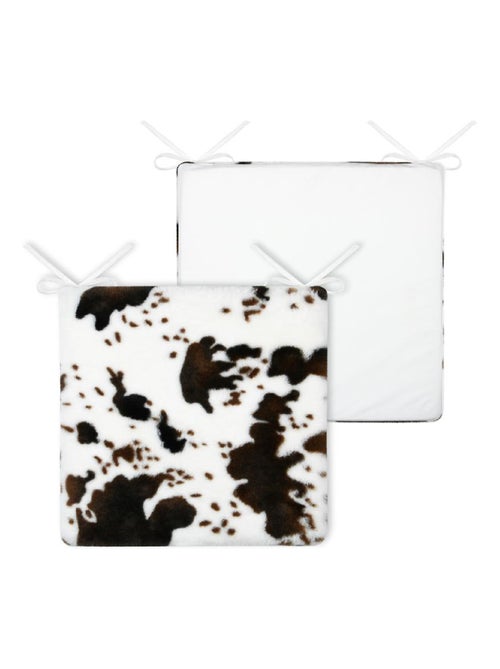 Cojín de silla imitación piel de vaca - Kiabi