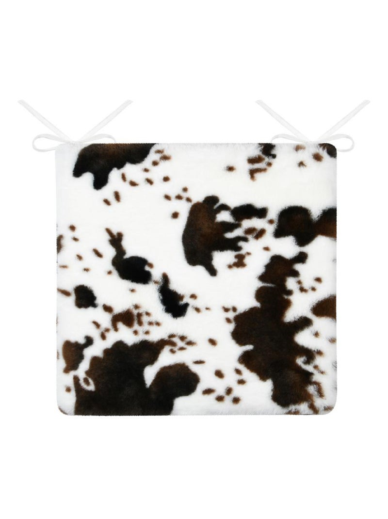 Cojín de silla imitación piel de vaca Marrón oscuro - Kiabi