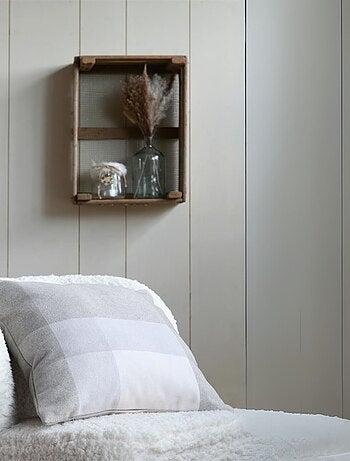 Cojín de sofá efecto lana