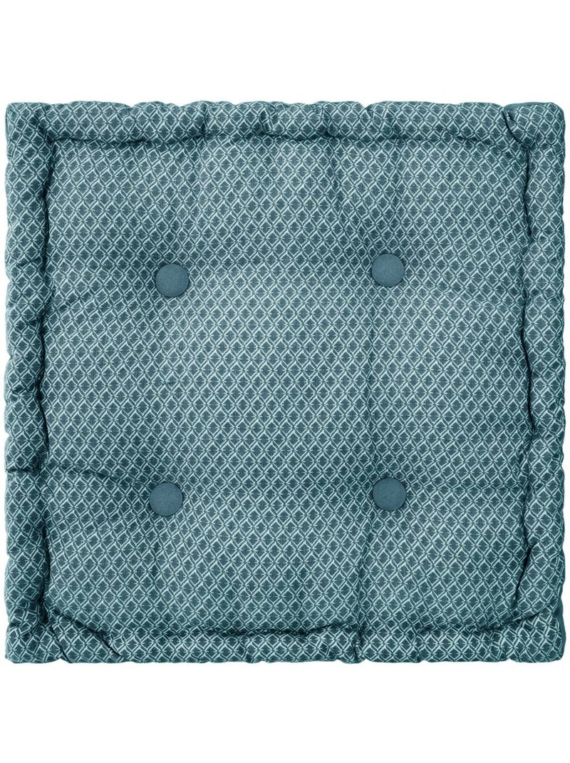 Cojín de suelo de estilo geométrico Azul - Kiabi