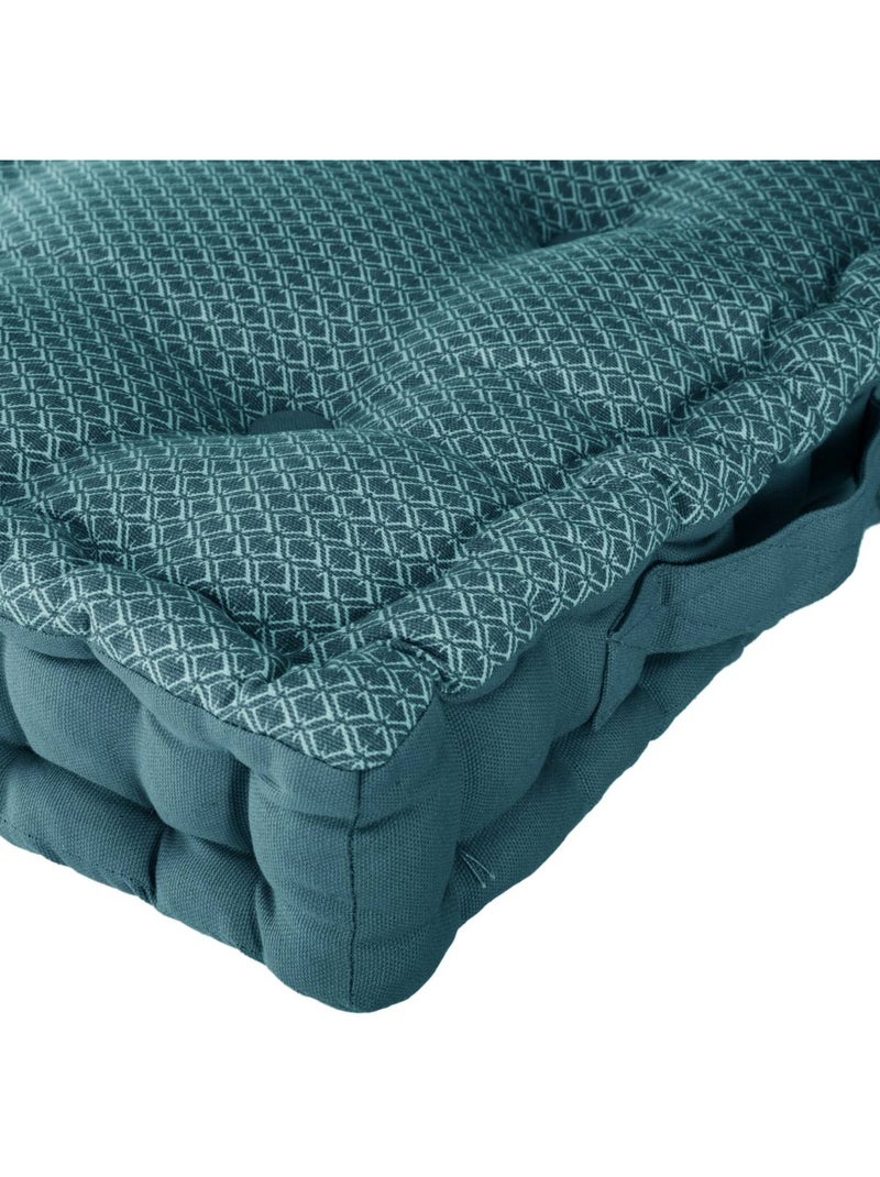 Cojín de suelo de estilo geométrico Azul - Kiabi