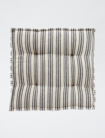 Cojín de suelo estampado a rayas