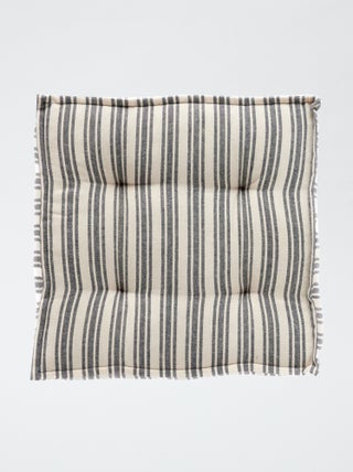 Cojín de suelo estampado a rayas