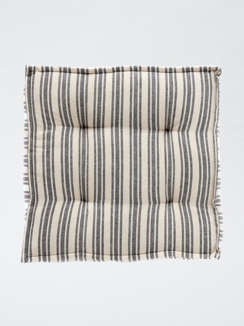 Cojín de suelo estampado a rayas - Kiabi