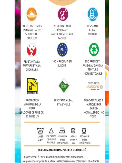 Cojín de suelo Gris interior/exterior - Kiabi