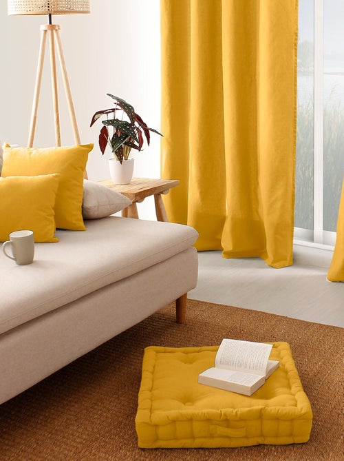 Cojín de suelo liso de puro algodón - Kiabi