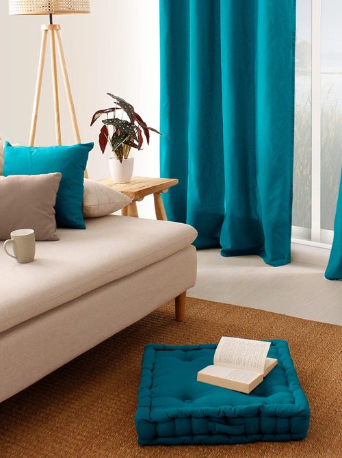 Cojín de suelo liso de puro algodón - Kiabi