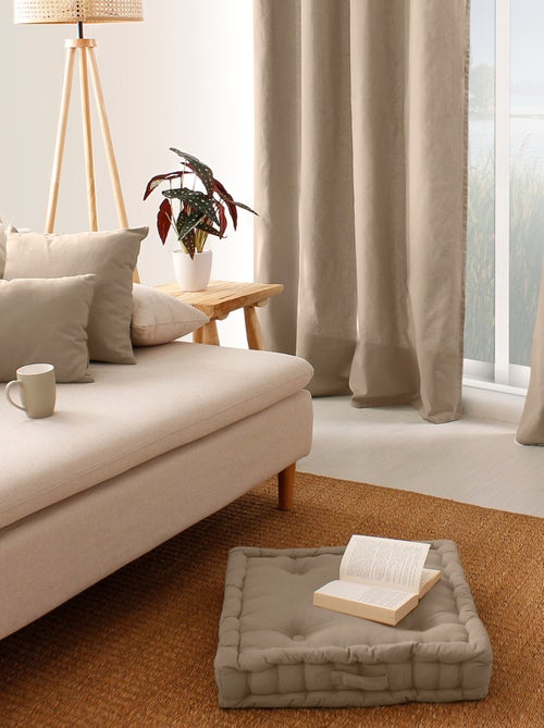 Cojín de suelo liso de puro algodón - Kiabi