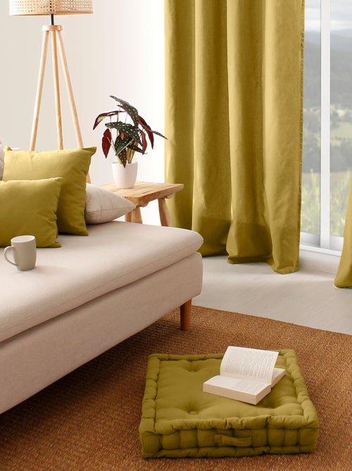 Cojín de suelo liso de puro algodón - Kiabi