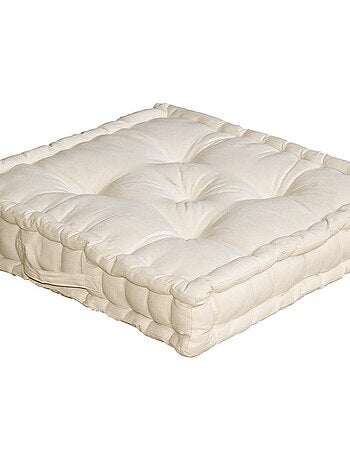 Cojín de suelo liso de puro algodón