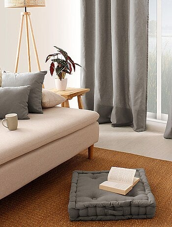 Cojín de suelo liso de puro algodón