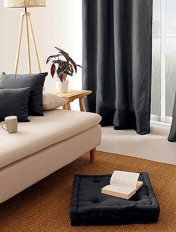 Cojín de suelo liso de puro algodón