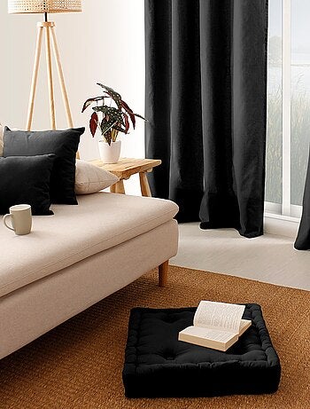 Cojín de suelo liso de puro algodón