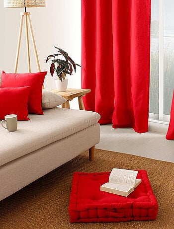 Cojín de suelo liso de puro algodón