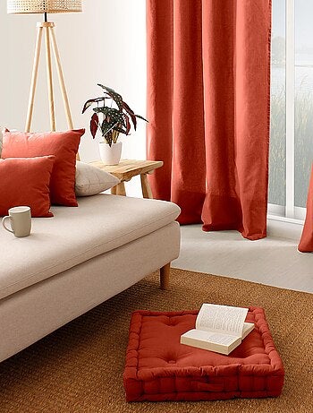 Cojín de suelo liso de puro algodón