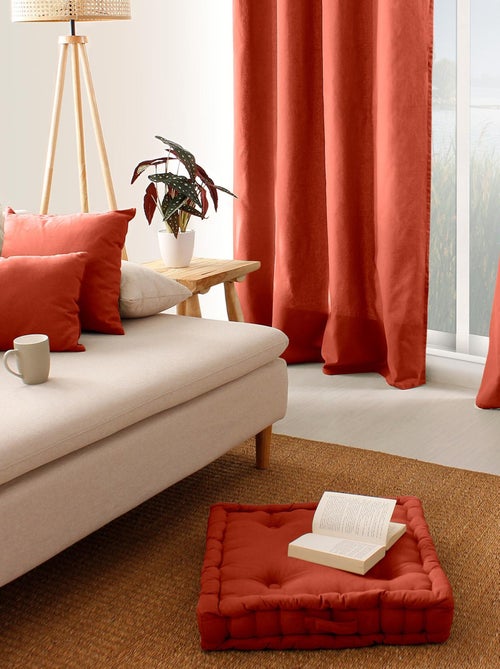 Cojín de suelo liso de puro algodón - Kiabi