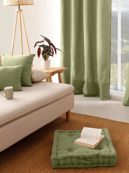 Cojín de suelo liso de puro algodón - Kiabi