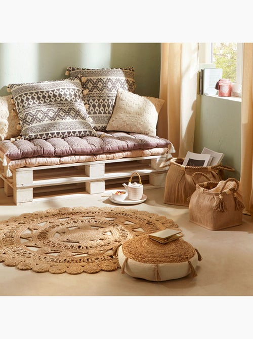Cojín de suelo rituality beige d38cm - Kiabi Cojín de suelo rituality beige d38cm - Kiabi