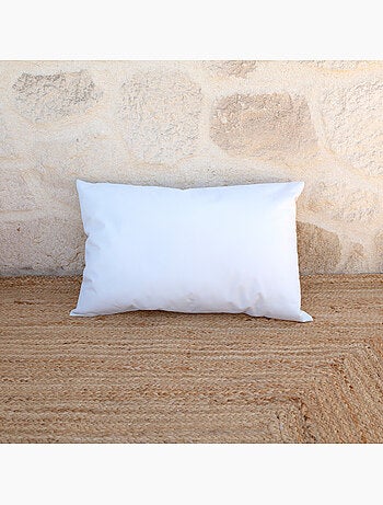 Cojín de tela para exteriores recubierta e impermeable