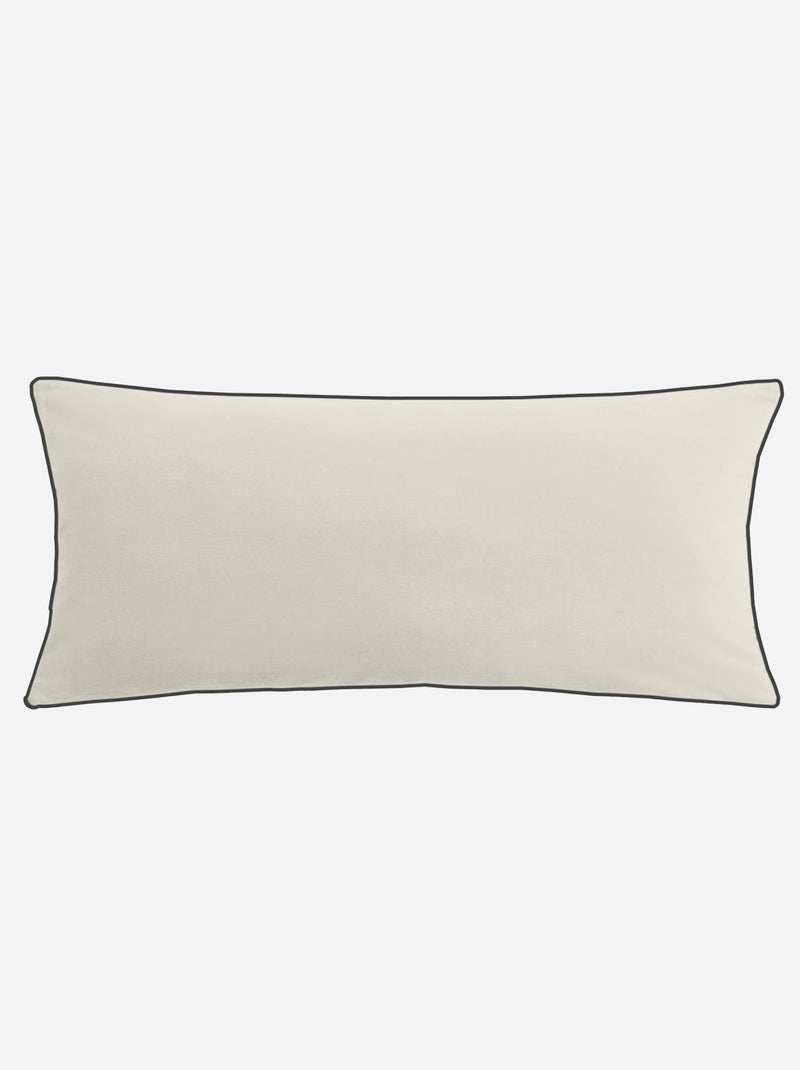 Cojín de terciopelo 45 x 90 cm BLANCO - Kiabi