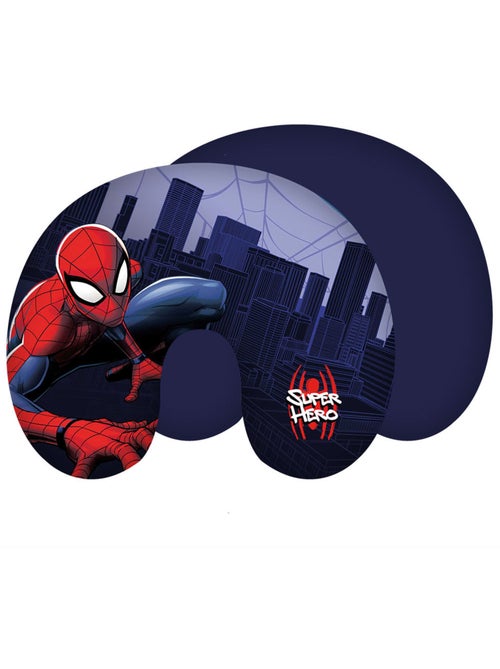 Cojín de viaje de microfibra spider-man con soporte en u – spiderman - Kiabi Cojín de viaje de microfibra spider-man con soporte en u – spiderman - Kiabi