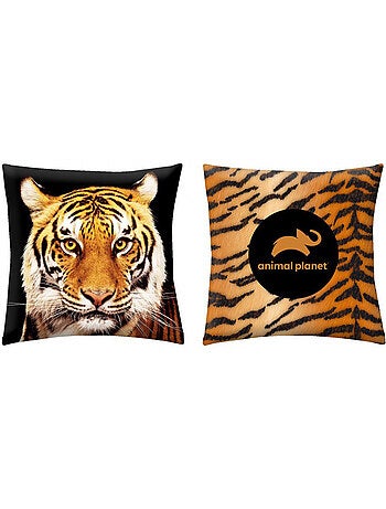 Cojín decorativo animal planet – motivo tigre 40 x 40 cm – cmp