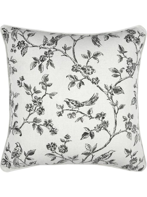Cojín decorativo con estampado floral - Kiabi