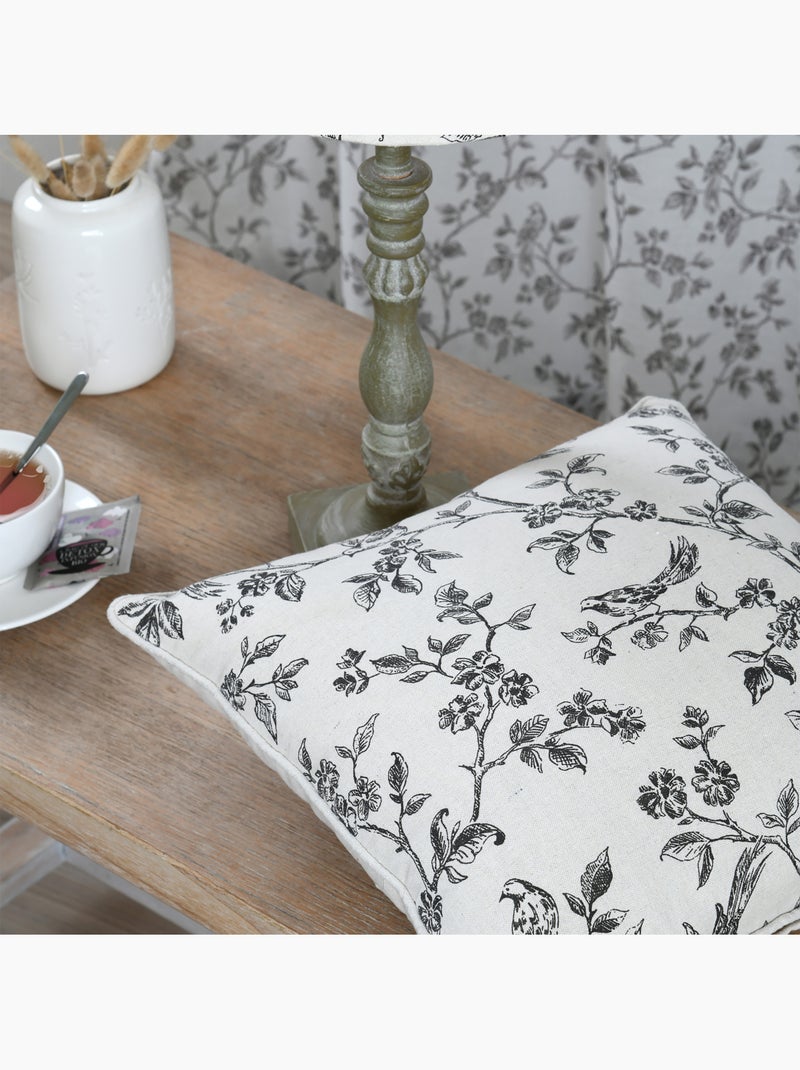 Cojín decorativo con estampado floral Crudo - Kiabi