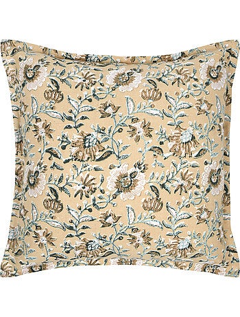 Cojín decorativo con estampado vegetal gráfico