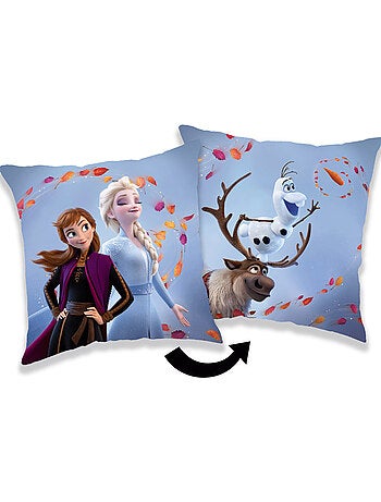 Cojín decorativo con forma de cabeza frozen 40 x 40 cm – polar reversible