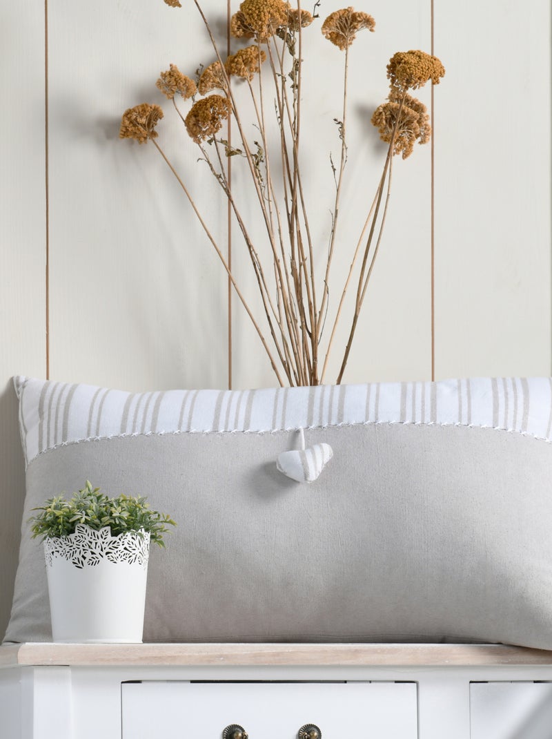 Cojín decorativo con forma de corazón Crudo - Kiabi