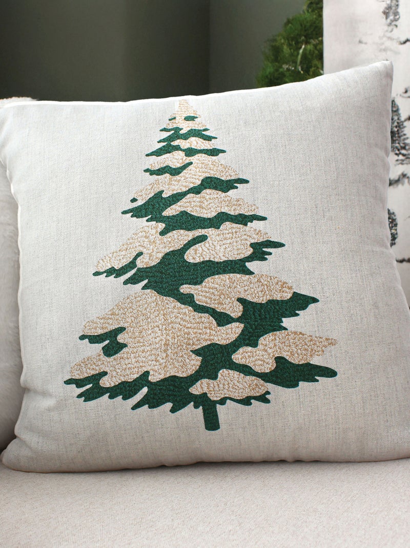Cojín decorativo con motivo de abeto Verde - Kiabi
