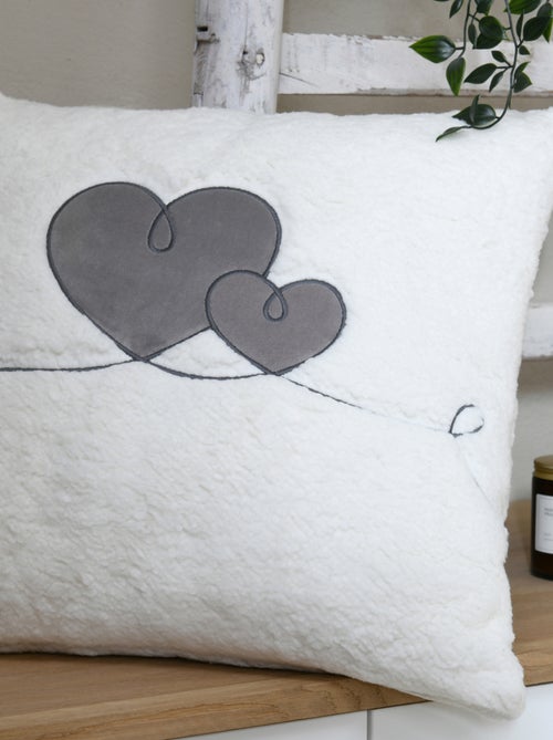 Cojín decorativo con motivo de corazón - Kiabi
