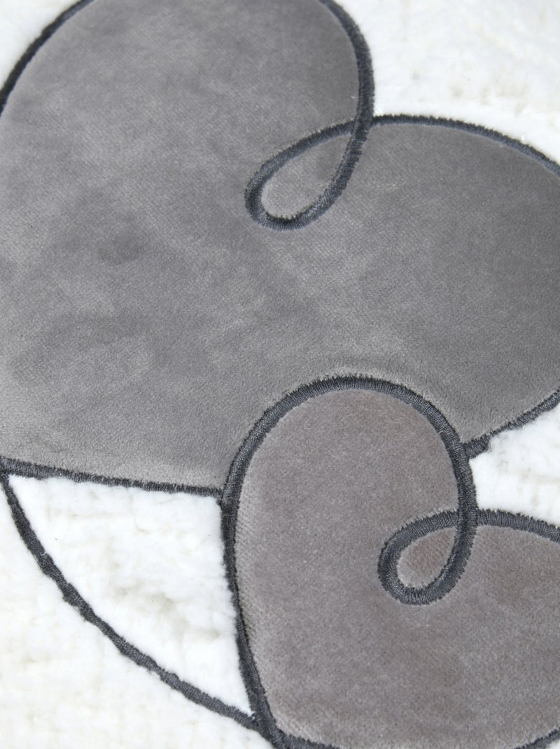 Cojín decorativo con motivo de corazón Taupe - Kiabi