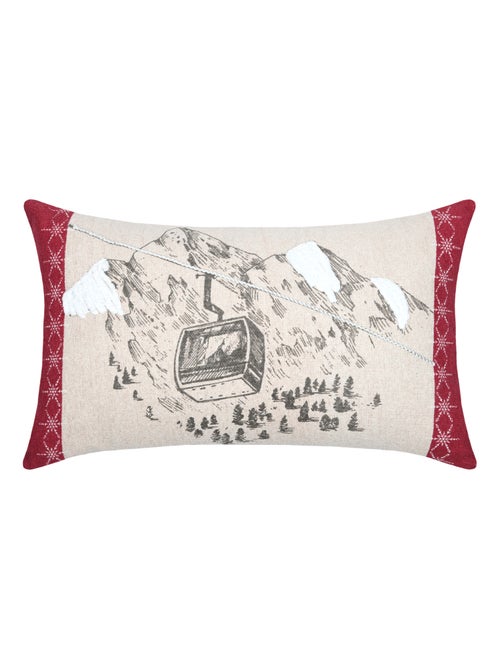Cojín decorativo con motivo de telecabina de montaña - Kiabi Cojín decorativo con motivo de telecabina de montaña - Kiabi